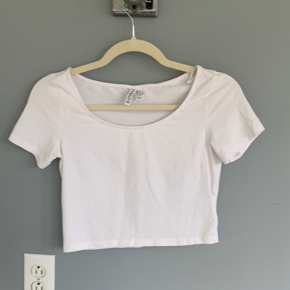 White crop top